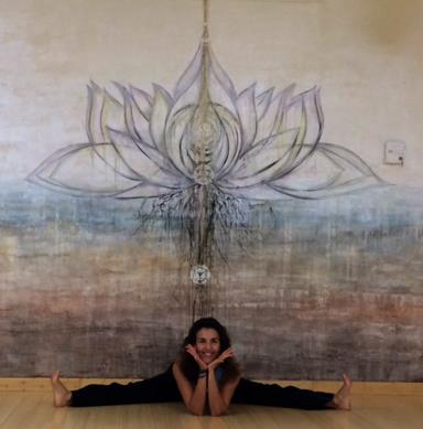 Fabienne with Lotus Wall Art